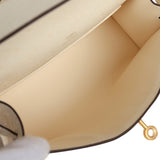Hermes Kelly Pochette Nata Ostrich Boreal Gold Hardware - Thumbnail View 8