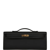 Hermes Kelly Cut Black Swift Gold Hardware - Thumbnail View 1