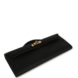 Hermes Kelly Cut Black Swift Gold Hardware - Thumbnail View 4