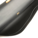 Hermes Kelly Cut Black Swift Gold Hardware - Thumbnail View 7
