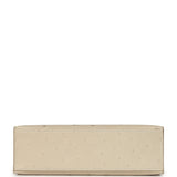 Hermes Kelly Pochette Craie Ostrich Palladium Hardware - Thumbnail View 6