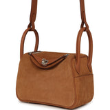 Hermes Mini Lindy II Chamois Grizzly Gold Swift Palladium Hardware - Thumbnail View 5