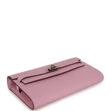 Hermes Kelly Wallet To Go Mauve Sylvestre Epsom Palladium Hardware - Thumbnail View 3