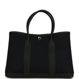 Hermes Garden Party 30 Black Toile and Negonda Palladium Hardware - Thumbnail View 4