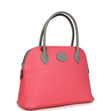 Hermes Special Order (HSS) Bolide 27 Rose Azalee and Gris Mouette Epsom Palladium Hardware - Thumbnail View 2