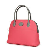 Hermes Special Order (HSS) Bolide 27 Rose Azalee and Gris Mouette Epsom Palladium Hardware - Thumbnail View 5