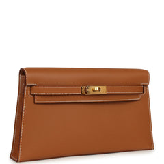 Hermes Kelly Elan Gold Epsom Gold Hardware