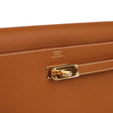 Hermes Kelly Wallet To Go Gold Epsom Gold Hardware - Thumbnail View 7
