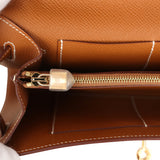 Hermes Kelly Wallet To Go Gold Epsom Gold Hardware - Thumbnail View 9