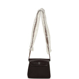 Hermes Herbag Zip 20 Mini Ebene Toile Militaire Canvas and Vache Hunter Palladium Hardware - Thumbnail View 7