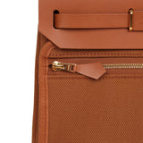 Hermes Herbag Zip 20 Mini Fauve Toile H Canvas and Vache Hunter Gold Hardware - Thumbnail View 10
