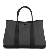 Hermes Garden Party 30 Ardoise Toile and Black Negonda Palladium Hardware - Thumbnail View 4