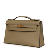 Hermes Kelly Pochette Beige Marfa Swift Gold Hardware - Thumbnail View 5