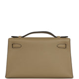 Hermes Kelly Pochette Beige Marfa Swift Gold Hardware - Thumbnail View 4