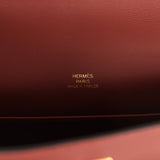 Hermes Kelly Pochette Rouge H Swift Gold Hardware - Thumbnail View 7