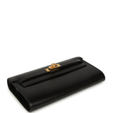 Hermes Kelly Wallet To Go Rock Black Box Gold Hardware - Thumbnail View 3
