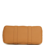 Hermes Garden Party 30 Beton Toile Militaire Canvas and Biscuit Negonda Palladium Hardware - Thumbnail View 6