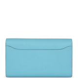 Hermes Constance Wallet To Go Celeste Epsom Gold Hardware - Thumbnail View 4