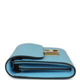 Hermes Constance Wallet To Go Celeste Epsom Gold Hardware - Thumbnail View 5