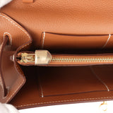 Pre-owned Hermes Kelly Wallet To Go Gold Evercolor Gold Hardware - Thumbnail View 9