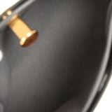 Hermes Tablier Sellier Ardoise Vache Hunter, Swift and Toile Militaire Palladium Hardware - Thumbnail View 9