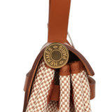 Hermes Herbag Zip PM 31 Fauve Vache Hunter and Ecru-Beige Criss Viking Canvas Gold Hardware - Thumbnail View 10