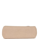 Hermes Herbag Zip PM 31 Fauve Vache Hunter and Ecru-Beige Criss Viking Canvas Gold Hardware - Thumbnail View 6