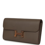 Hermes Constance Wallet To Go Etain Epsom Rose Gold Hardware - Thumbnail View 5