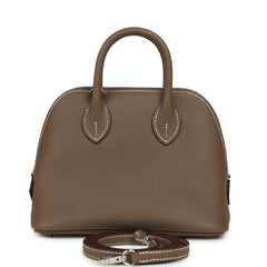 Hermes 1923 Bolide Mini Etoupe Evercolor Palladium Hardware