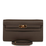 Hermes Kelly Wallet To Go Ecorce Epsom Gold Hardware - Thumbnail View 1