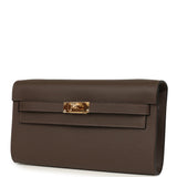 Hermes Kelly Wallet To Go Ecorce Epsom Gold Hardware - Thumbnail View 6