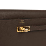Hermes Kelly Wallet To Go Ecorce Epsom Gold Hardware - Thumbnail View 7