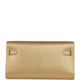 Hermes Kelly Wallet To Go Dore Chevre Chamkilight Permabrass Hardware - Thumbnail View 4