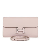 Hermes Constance Wallet To Go Mauve Pale Epsom Lacquered Palladium Hardware - Thumbnail View 1