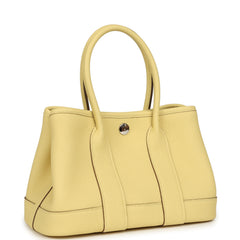 Hermes Garden Party Neo 23 Jaune Poussin Togo Palladium Hardware