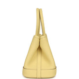 Hermes Garden Party Neo 23 Jaune Poussin Togo Palladium Hardware - Thumbnail View 3