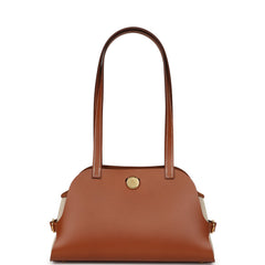 Hermes Tablier Sellier Fauve Vache Hunter, Gold, Ecru-Beige Swift and Toile H Gold Hardware