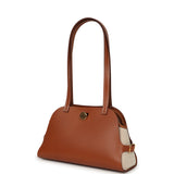 Hermes Tablier Sellier Fauve Vache Hunter, Gold, Ecru-Beige Swift and Toile H Gold Hardware - Thumbnail View 5