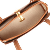 Hermes Tablier Sellier Fauve Vache Hunter, Gold, Ecru-Beige Swift and Toile H Gold Hardware - Thumbnail View 8