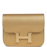 Hermes Constance Slim Wallet Dore Chevre Chamkilight Permabrass Hardware - Thumbnail View 1