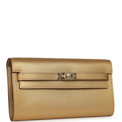 Hermes Kelly Wallet To Go Dore Chevre Chamkilight Permabrass Hardware for JJ Payment 2