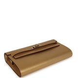 Hermes Kelly Wallet To Go Dore Chevre Chamkilight Permabrass Hardware for JJ - Thumbnail View 3