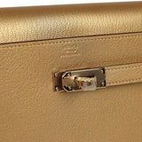 Hermes Kelly Wallet To Go Dore Chevre Chamkilight Permabrass Hardware for JJ - Thumbnail View 7