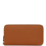 Hermes Silk'In Classique Long Wallet Gold Epsom Palladium Hardware - Thumbnail View 1