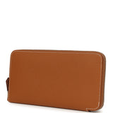 Hermes Silk'In Classique Long Wallet Gold Epsom Palladium Hardware - Thumbnail View 6