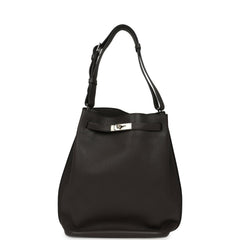Pre-owned Hermes So Kelly 26 Etain Togo Palladium Hardware