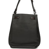 Pre-owned Hermes So Kelly 22 Plomb Clemence and Ebene Barenia Palladium Hardware - Thumbnail View 4