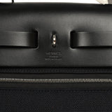 Hermes Herbag Zip 31 PM Black Military Canvas & Vache Hunter Palladium Hardware - Thumbnail View 8