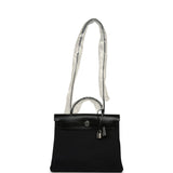 Hermes Herbag Zip 31 PM Black Military Canvas & Vache Hunter Palladium Hardware - Thumbnail View 6