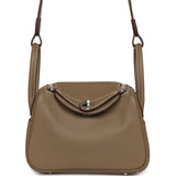 Hermes Mini Lindy II Etoupe Swift Palladium Hardware - Thumbnail View 1